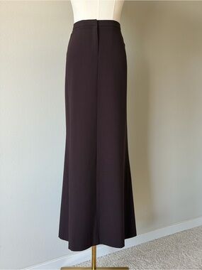 Anthropologie Aubergine Matte Stretch A Line Maxi Skirt - 10